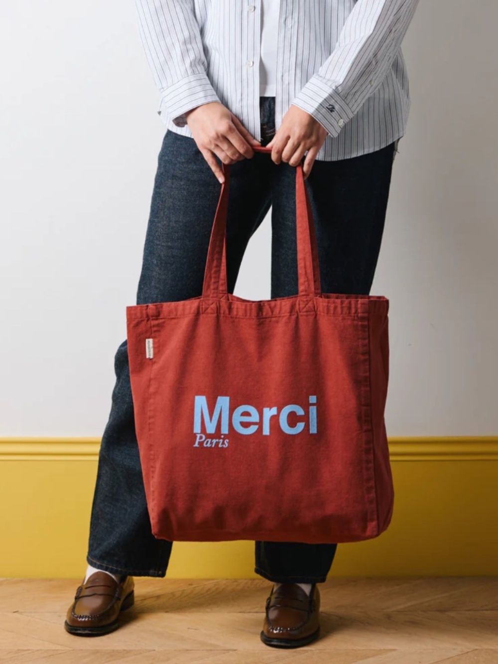 Merci Cotton Tote Bag
